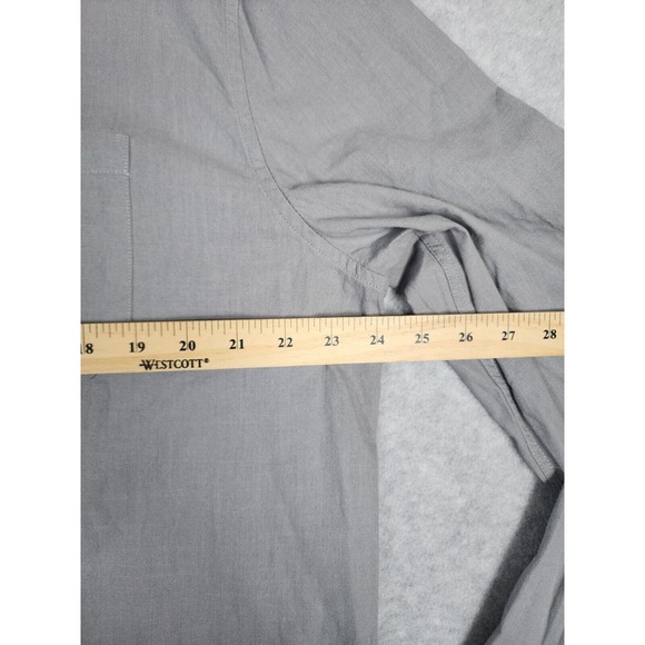 NWT APRAW Shirt Men's Gray Long Sleeve Linen Blend‎ Button Up Size XXL - Picture 6 of 9
